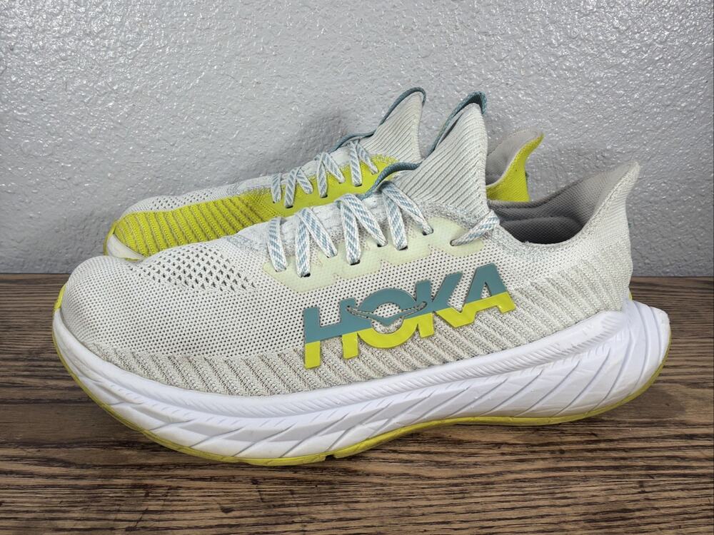 Hoka Carbon X 3 Mens Athletic Running Shoes Size 8.5 D Billowing Sail Primrose